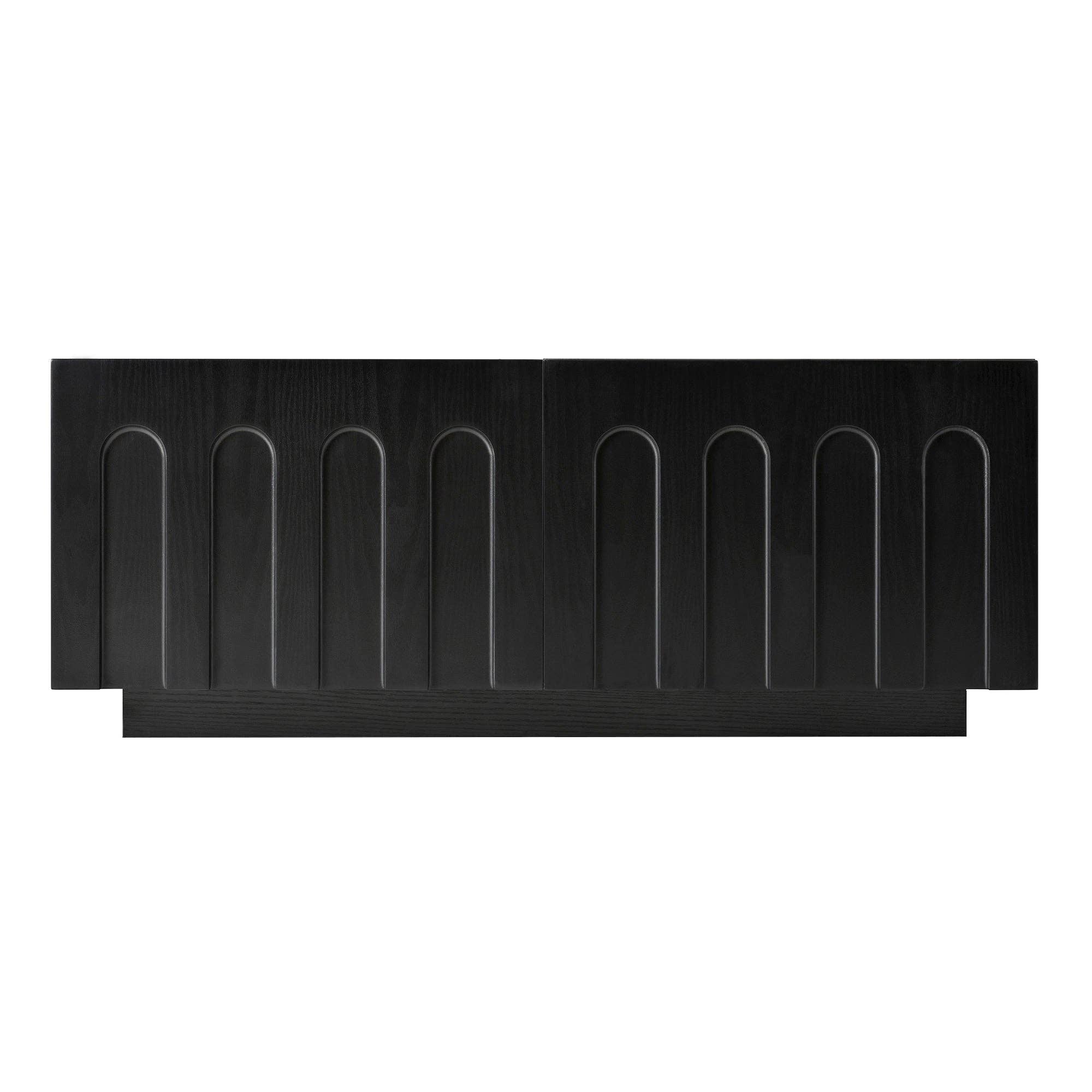 HOMYCASA DESIGN INC - Wholesale Console Table - ON-TREND Elegant TV Stand & Coffee Table Set of 2, Multi-Functional Media Console with Arched Design for TVs Up to 80', Modern Dual Purpose Center Table with Drawers for Living Room, Bedroom, Black10