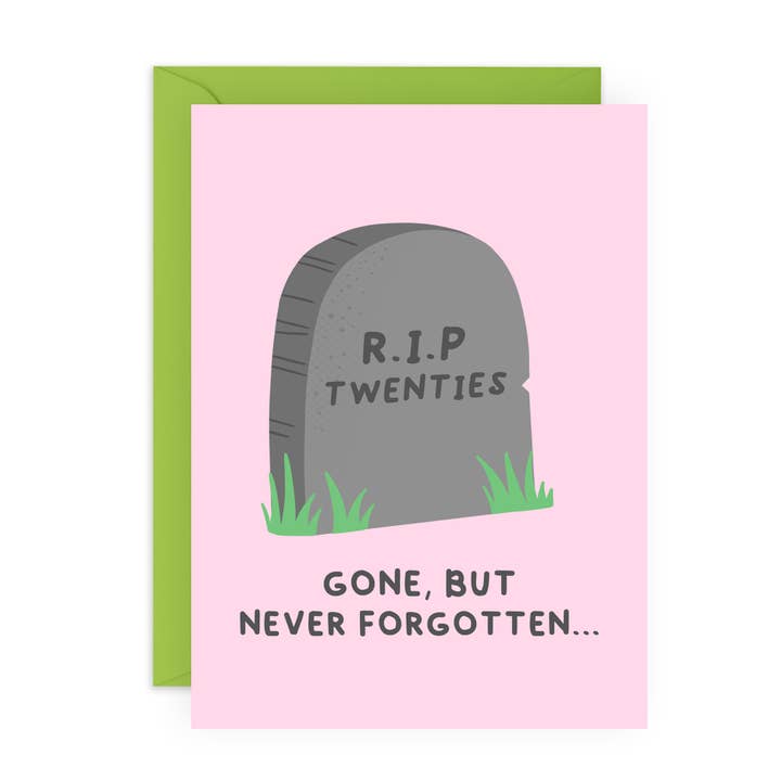 Central 23 Cards - Wholesale Birthday card - RIP TWENTIES Funny Birthday Card for Him, Her0