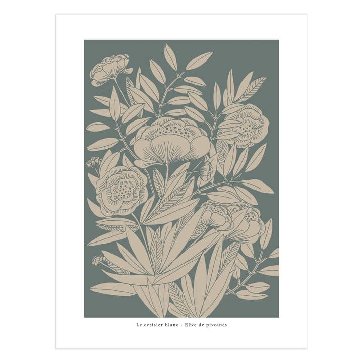 Display "Dream of Peonies" for wholesale by Le cerisier blanc