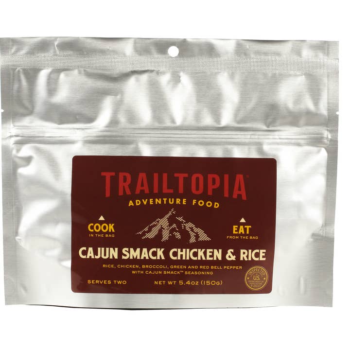 Trailtopia – wholesale Torkad/dehydratiserade grönsaker – Cajun Smack Kyckling och ris0