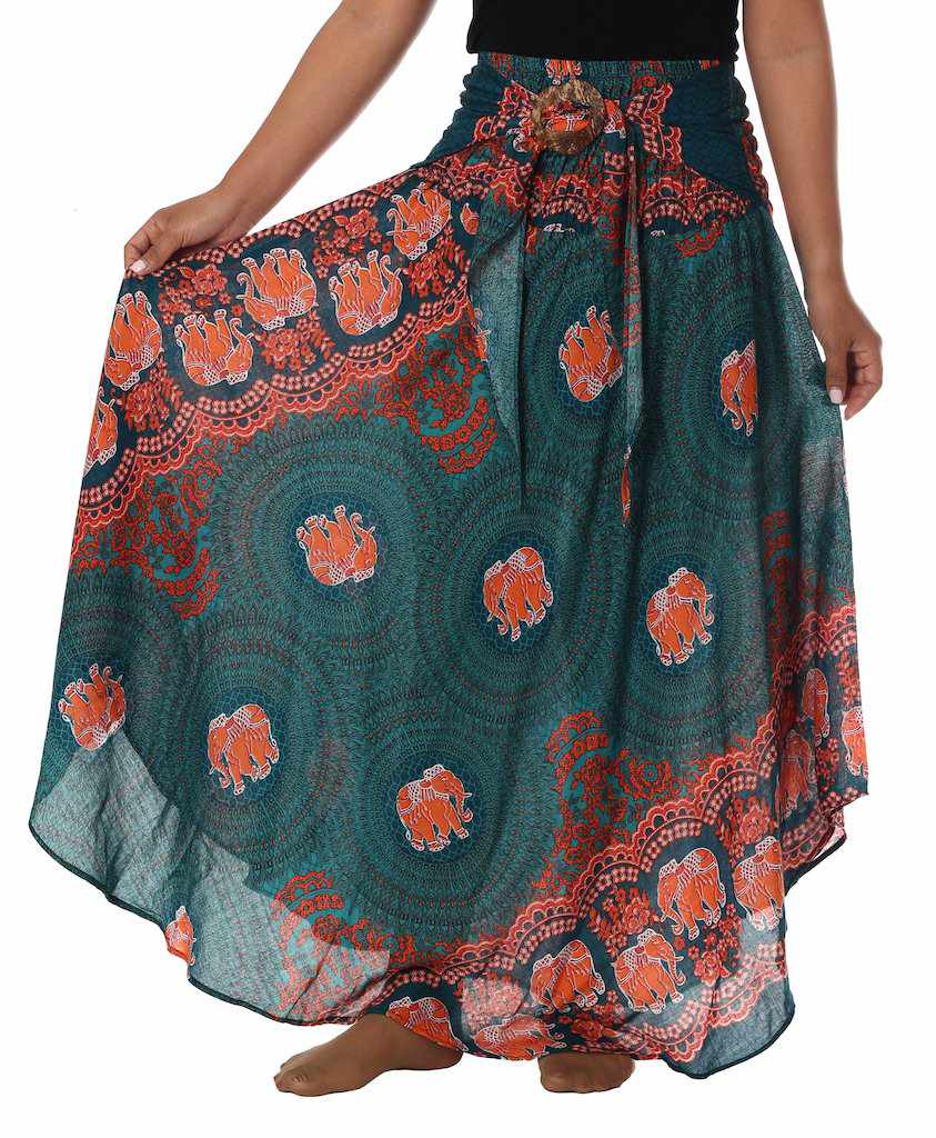Studio 12 Collective (previously Ethnic Lanna) - Wholesale Skirt - Women's - BUNDLE: 4-Pack Long Boho Skirts (Assorted Prints)3