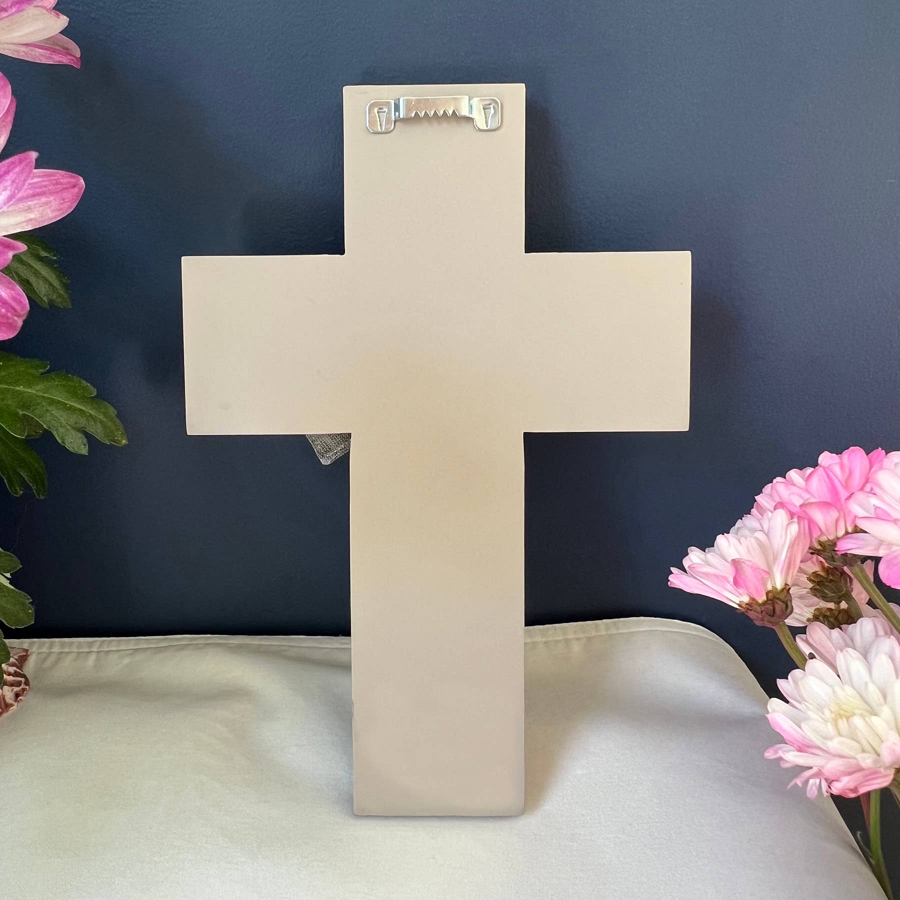 Abbey + CA Gift - Wholesale Wall Cross - Blue Flower Wall Cross3