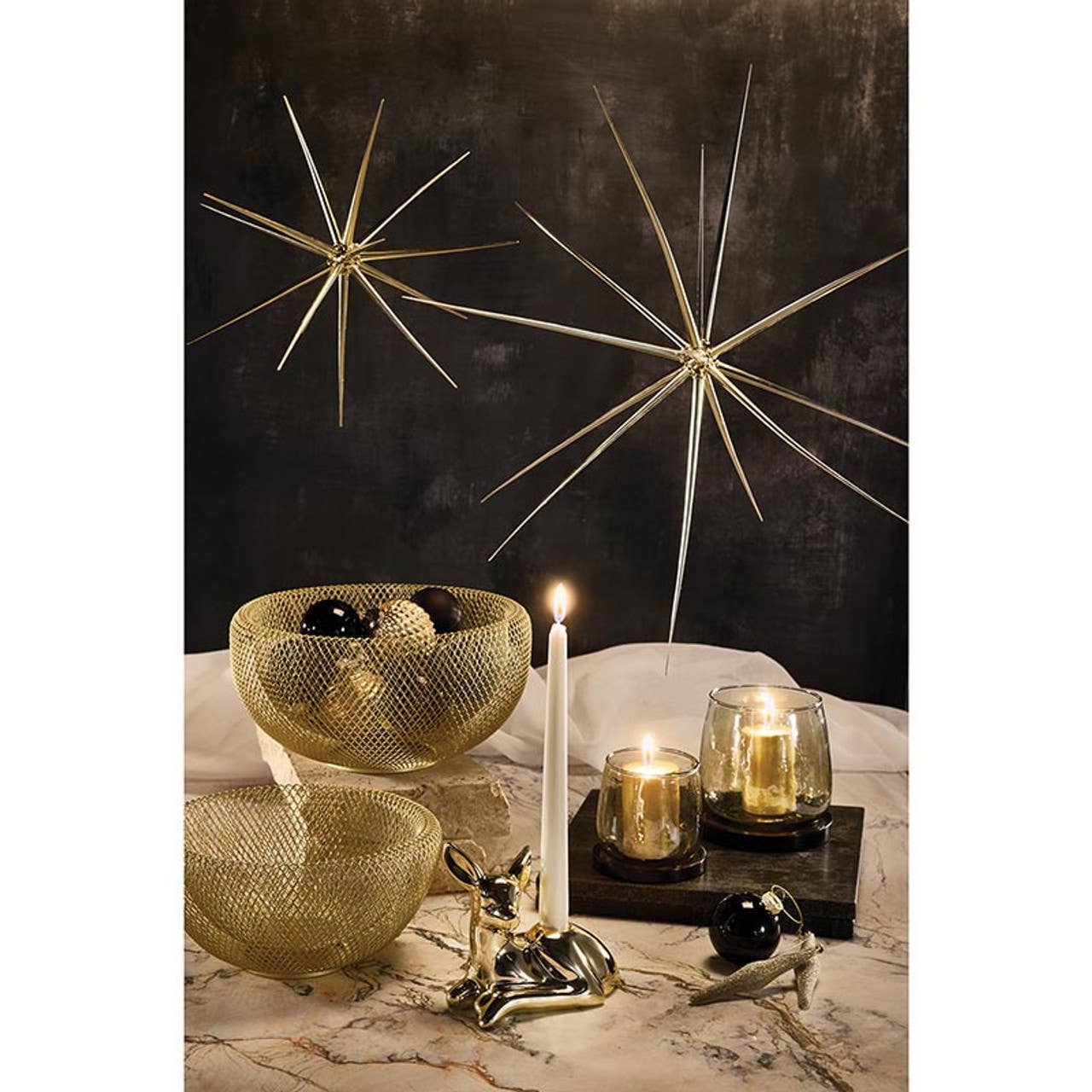 47th & Main (Creative Brands) - Wholesale Christmas Decoration - Gold Star - Large1