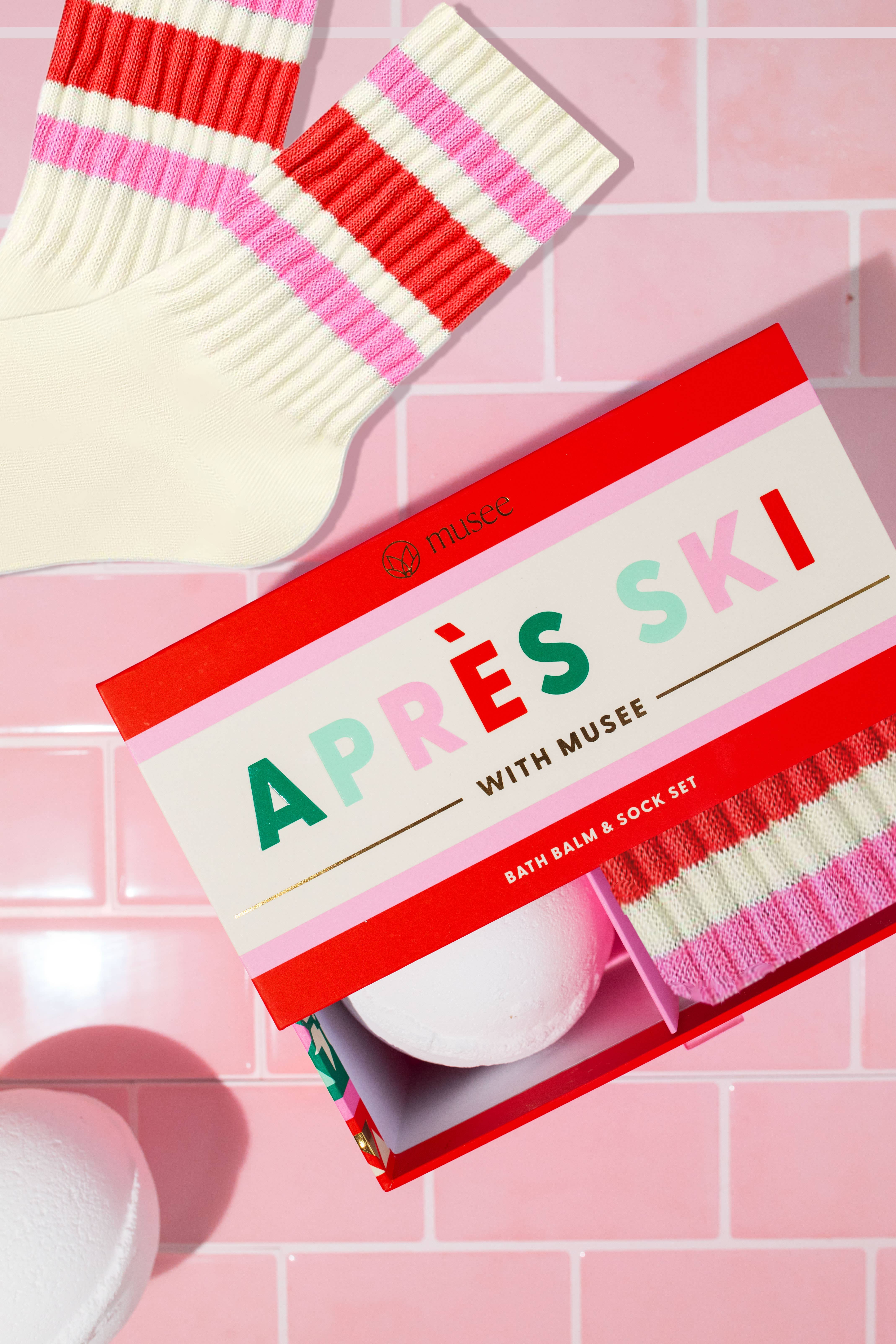 Musee – Großhandel Bade- & Körperpflege-Set – Apres-Ski-Badebalsam- und Socken-Set1