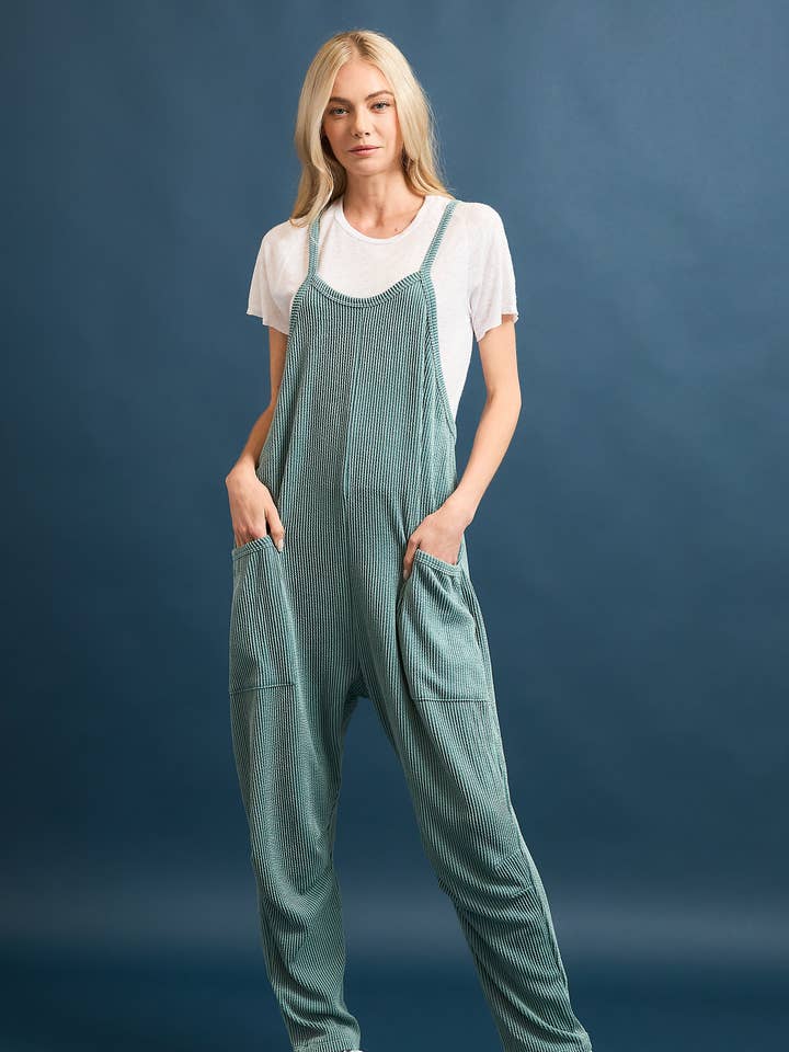 Combinaison sans manches côtelée décontractée FWMJ3264A pour la vente par Wasabi + Mint