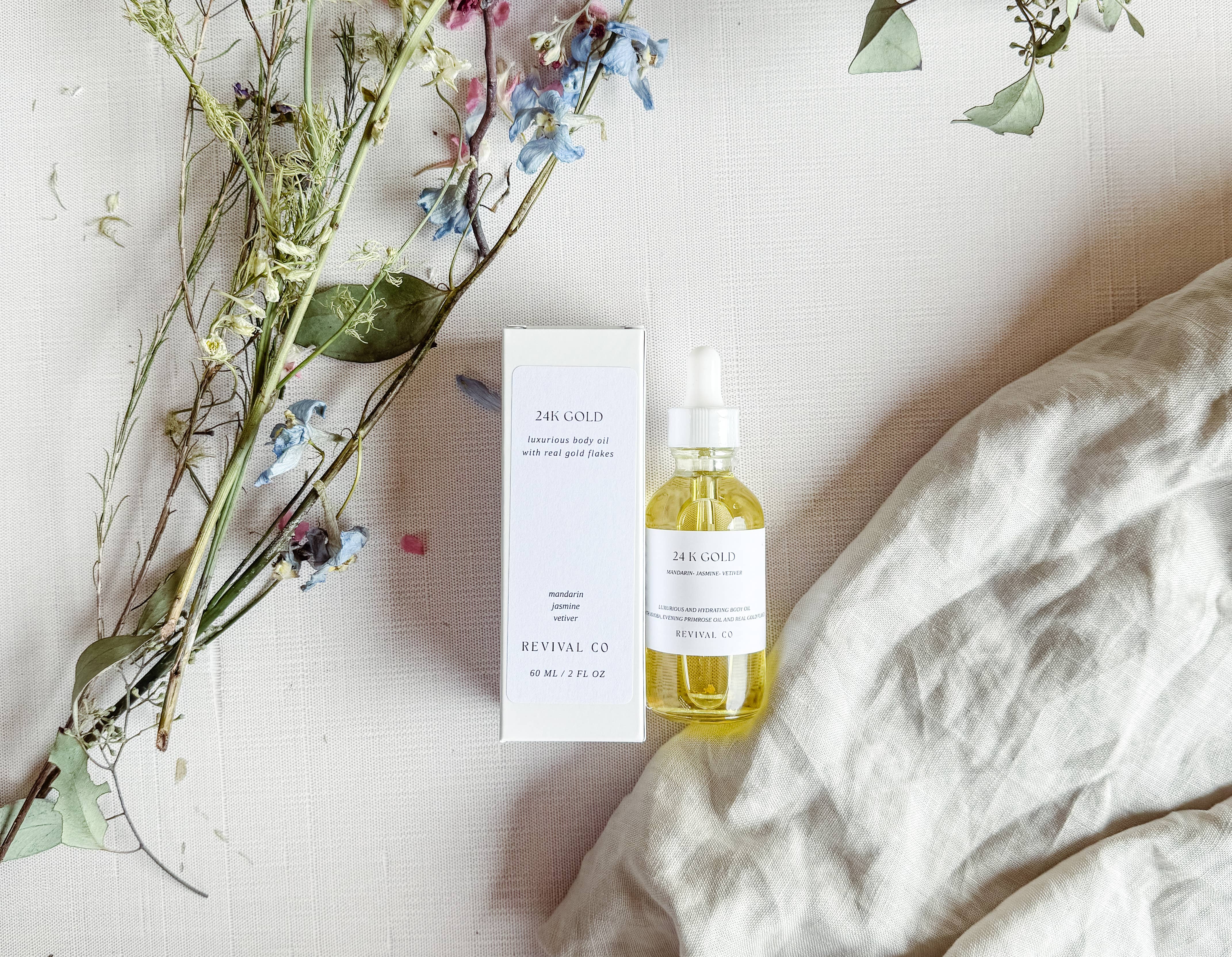 Revival Co - Wholesale Bath/Body Oil - 24K Gold Luxurious Body Oil