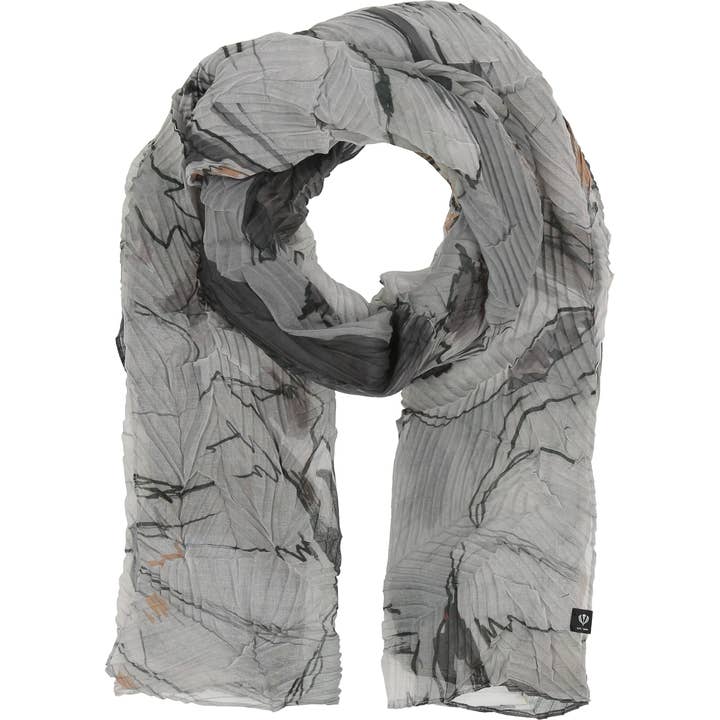 FRAAS - The Scarf Company - Wholesale Scarf - Women's - Botanical Floral Eco Plisse10