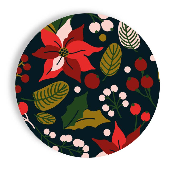 Julstjärnor 16-pack 9" Papperstallrikar – Sallad/Middag Separat för wholesale av Fabuplates