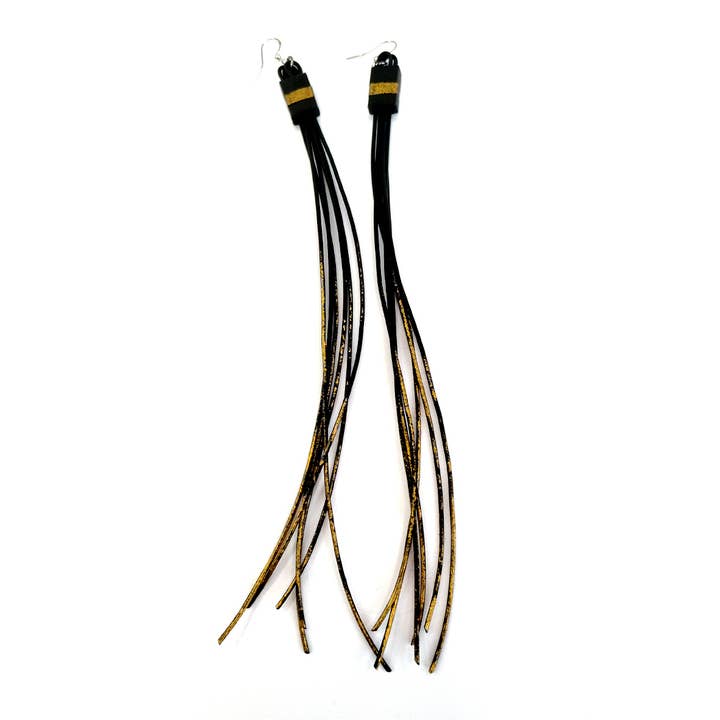 ALEX+SVET - Wholesale Dangle Earrings - FAIZA long tassel rubber earrings PALLAS ATHENA