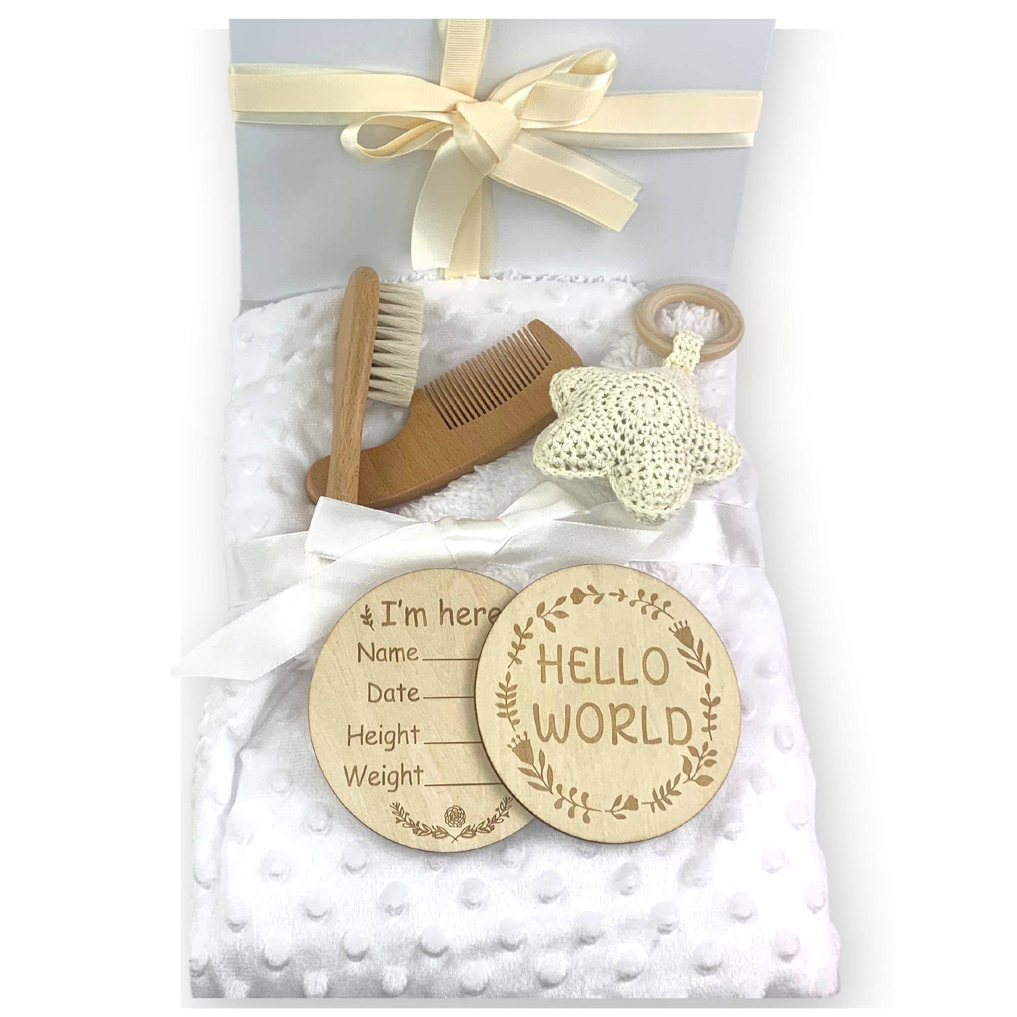 verona home and gift - Wholesale Milestone Art/Keepsake - Kids & Baby - Baby Announcement Sign - for newborn gift box (2 pcs) 6
