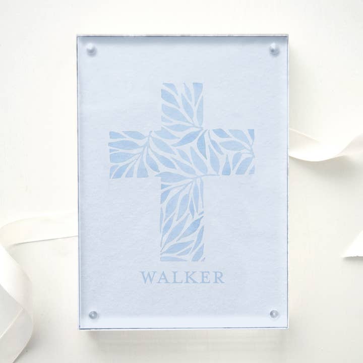 PERSONALIZADO Cruz Azul emoldurada em Acrílico por atacado de Ellen Davis Creative