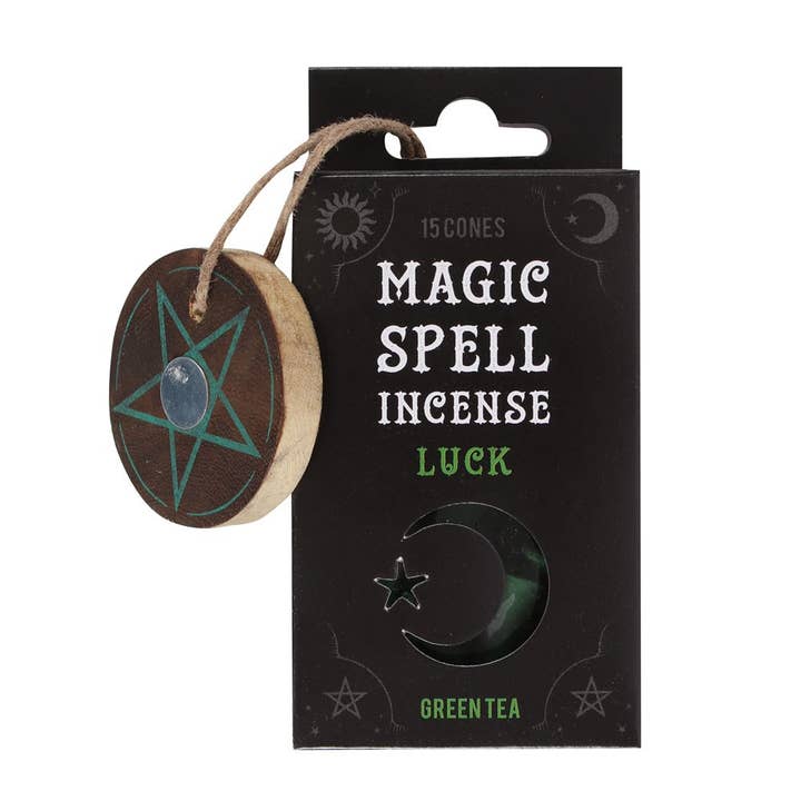 Magic Spell "Luck" Green Tea Incense Cones for wholesale by Pacific Trading