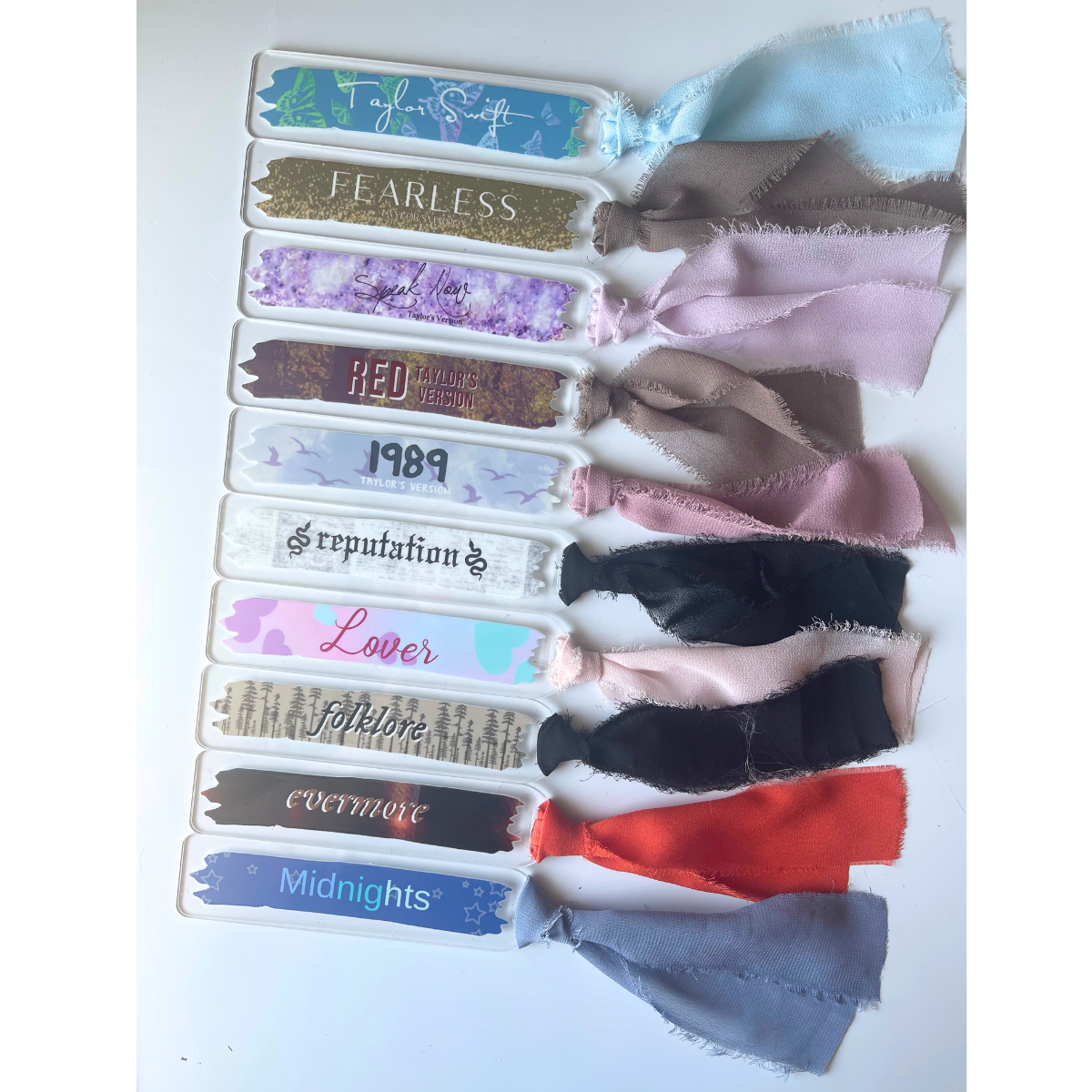 Typo Lettering Co - Wholesale Bookmark - Tay inspired album acrylic bookmark w/ribbon9