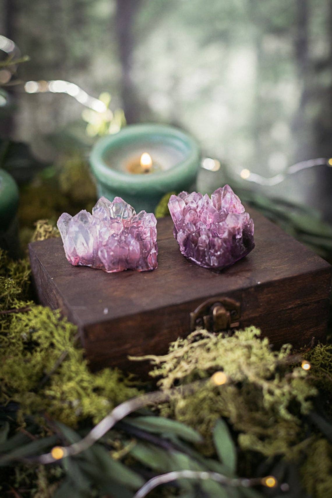 Costurero Real - Wholesale Bar Soap - Amethyst Crystal Soap Handmade purple geode jasmine scent2