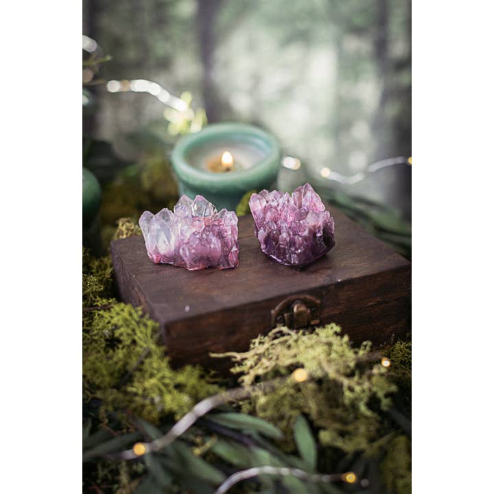 Costurero Real - Wholesale Bar Soap - Amethyst Crystal Soap Handmade purple geode jasmine scent2