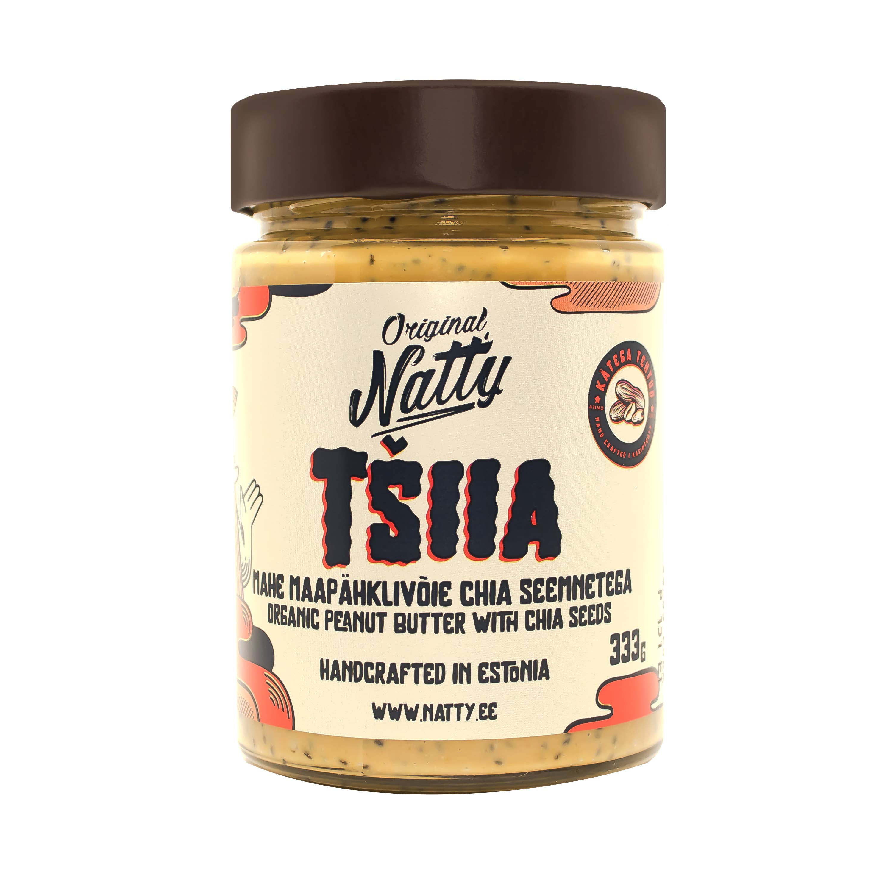 Natty Nut Butters - Wholesale Nut Butter - Tšiia – Organic Peanut Butter With Chia Seeds And Sea7