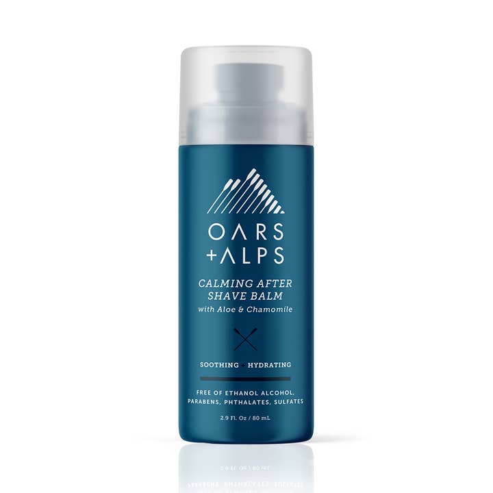 Calming & Cooling Men's Aftershave Balm, Aloe, Chamomile for wholesale by Oars + Alps