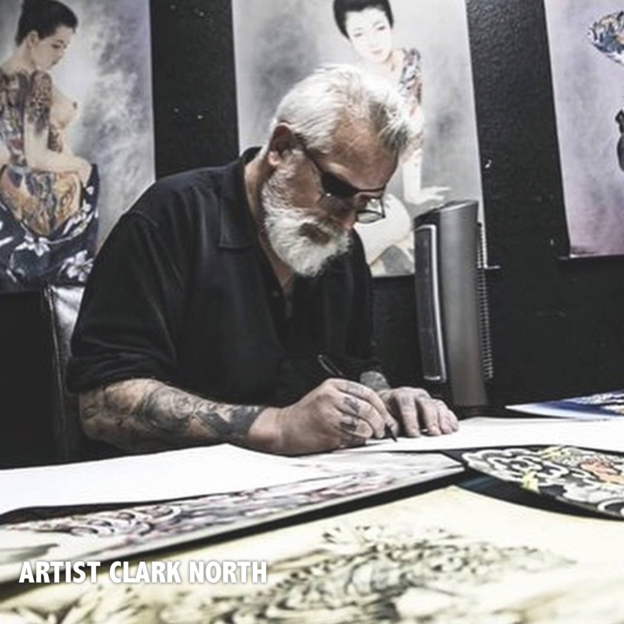 Weinlese-Schwarz Crawl - Herren Grafik-T-Shirt für den Großhandel auf Faire6