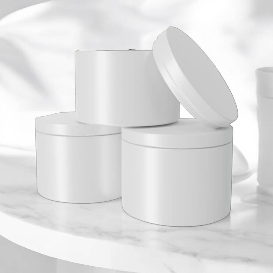 LeBox Gifts - Wholesale Jar/Filled Candle - WHITE LABEL CANDLE - Little Tin Scented Candles 4oz4