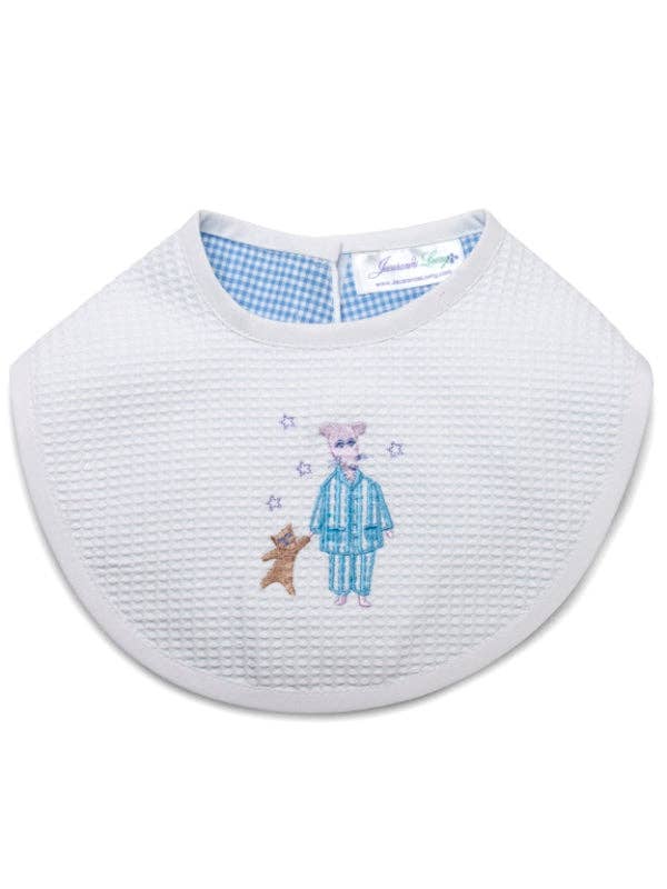 Bib, Mouse (Blue) for wholesale by Jacaranda Living