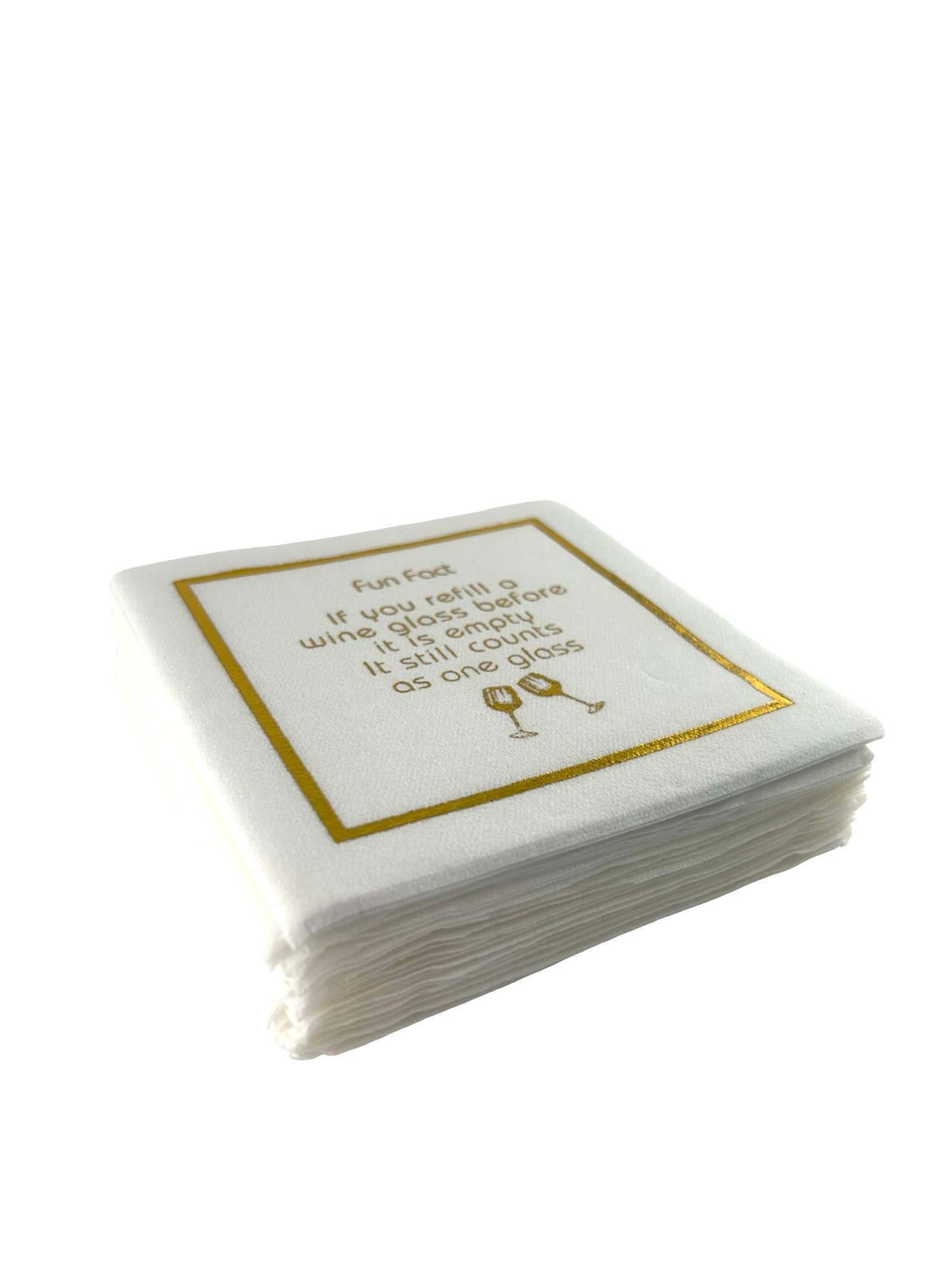 Maven Home - Wholesale Disposable Napkin - Linen-Feel Cocktail Napkins, Fun Fact3