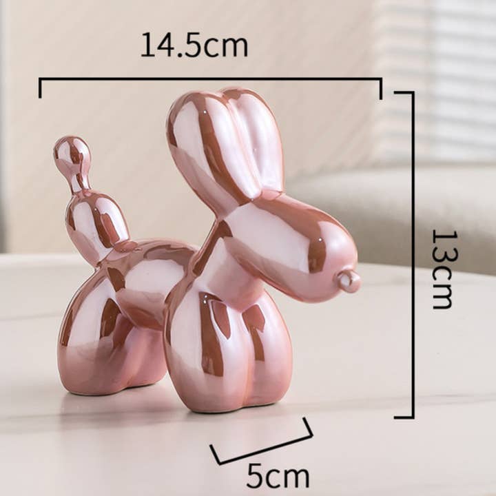 IVORE.GROUP (We cover All Import duty) - Wholesale Sculpture - European Ceramic Gold-plated Balloon Dog1