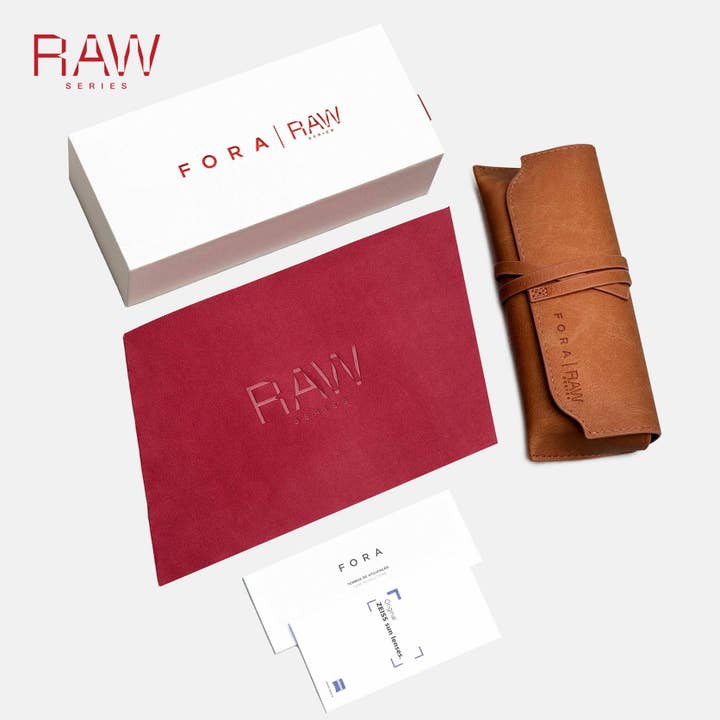 FORA - Wholesale Sunglasses - Unisex - Unisex Square Sunglasses | RAW Maker | Unpolished Acetate19