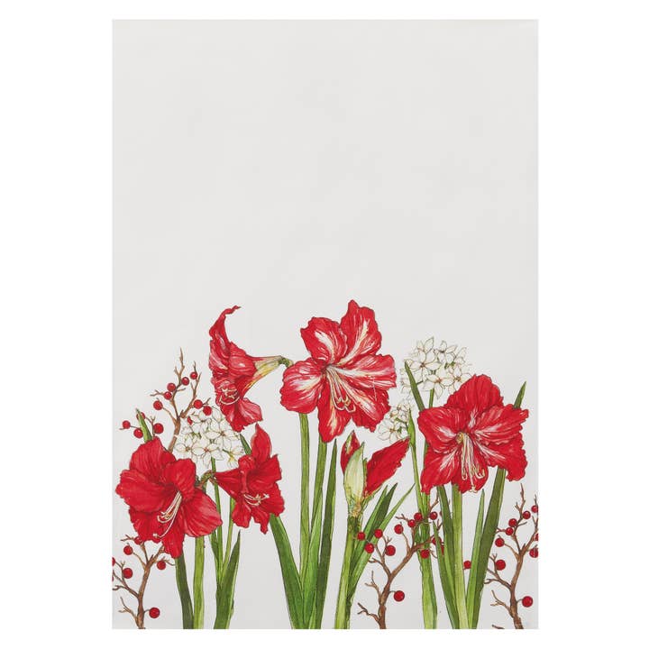 Chrismas Bloom Kitchen Towel - Sally Eckman Roberts for wholesale by Peking Handicraft