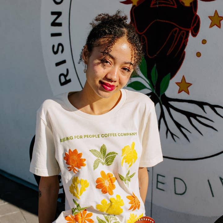 Camiseta de Café de Origen Único para venta al por mayor de Rising For People Coffee Company