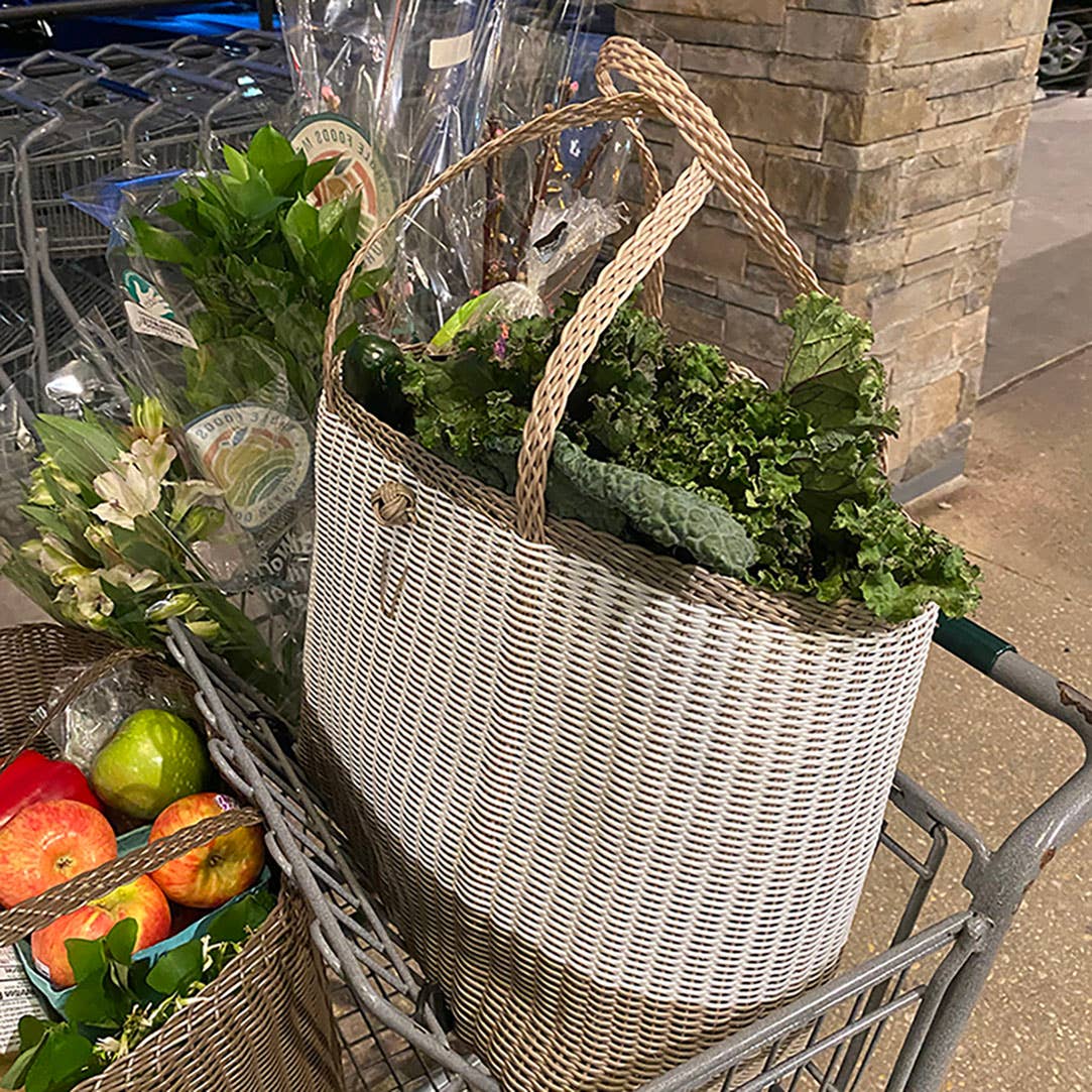 The Lilley Line - Wholesale Tote Bag - Women's - Medium, Rothko in White + Putty Tote7