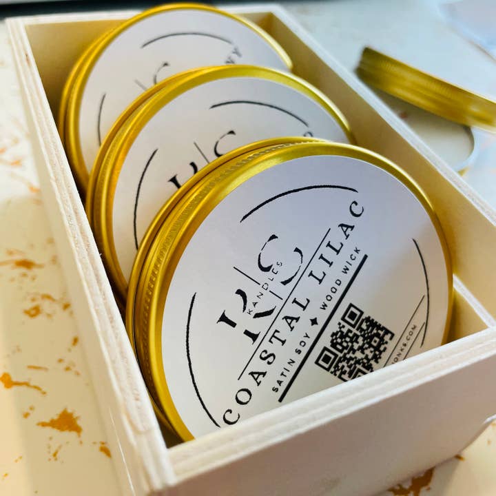 Candle Sample Package | 8oz Non-Toxic Soy Candle with Wooden Wick | Clean Burn for wholesale by PerfectionKS