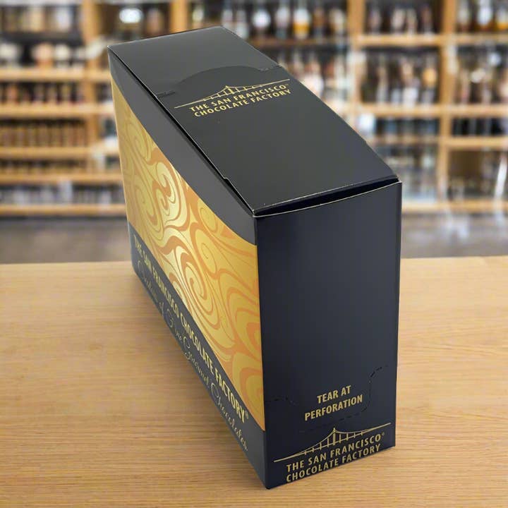 The San Francisco Chocolate Factory - Wholesale Chocolate Covered Sweets - Caramel Tin - Bourbon Caramels in Dark Chocolate2