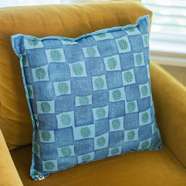 LPP X Petit Pan Duel-Sided Throw Pillow for wholesale by Letterpress PLAY