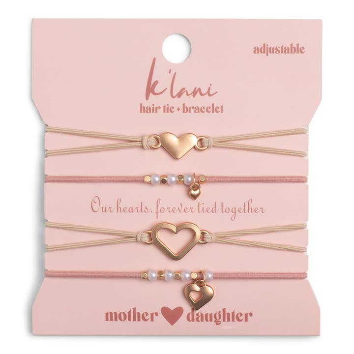 K'Lani hair tie bracelets - Wholesale Jewelry Set - Mother / Daughter Hair Tie Bracelets
