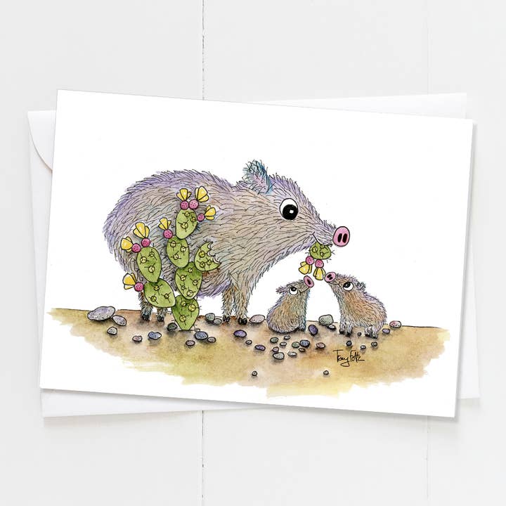 Bébés Javelina Mama pour la vente par Zinnia Sky Studio LLC