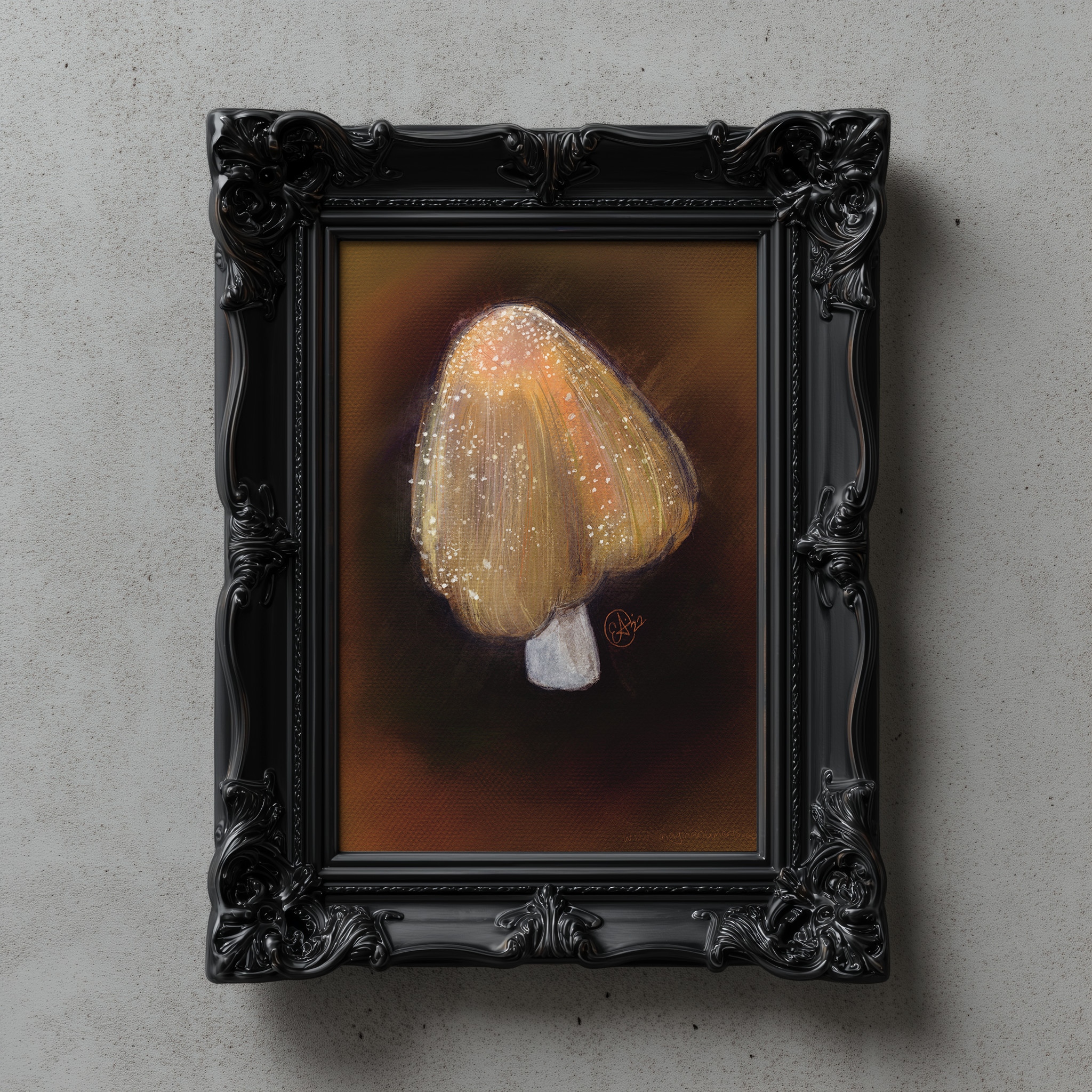 Imaginarium Arts - Wholesale Art Print - Earth Tone Neutral Toadstool Fine Art Print, 8x102