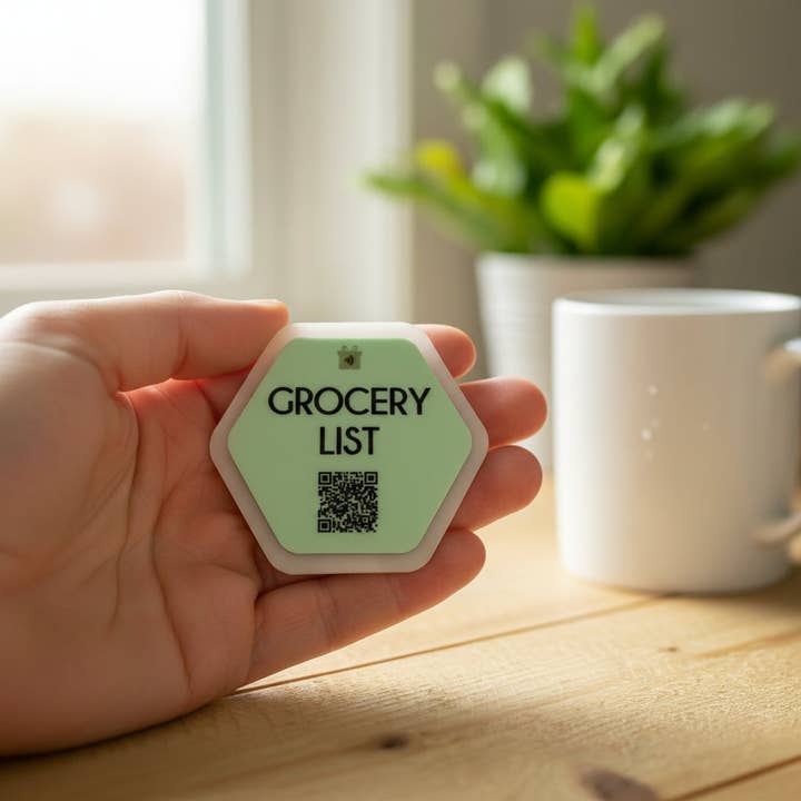 Grocery List TapSake® – Smart Shared Shopping List - Magnet & Keychain combo for wholesale by TapSake