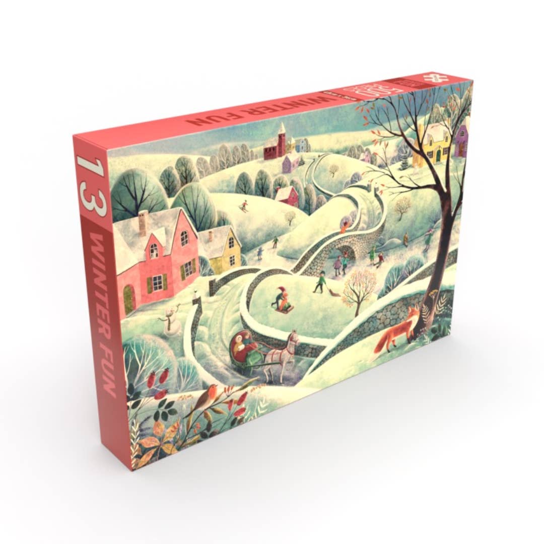 Penny Puzzle - Wholesale Puzzle - Adult - WINTER FUN 500 piece jigsaw puzzle by Penny Puzzle