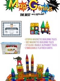 Mag-Genius The Reign Building Series - 199 piece for wholesale by KIDS VOICE TOYS GROUP