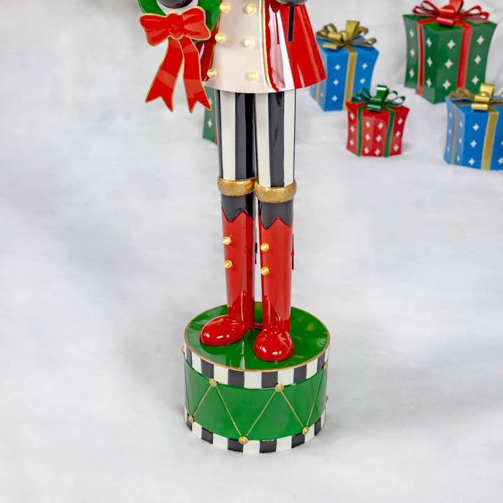 Zaer Ltd. International - Wholesale Holiday Nutcracker - 5ft Tall Light-Up Iron Christmas Nutcrackers - 5 Asst Styles13