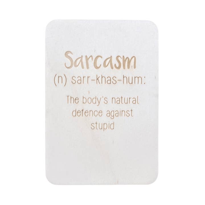 Sarcasm for wholesale by Cheeky Charlie Keep Cards