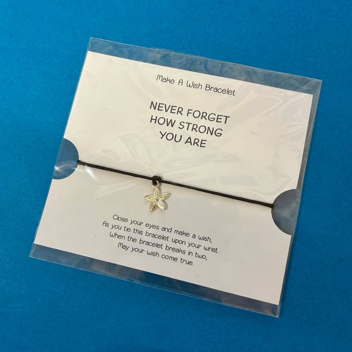 Wish Bracelet ~ Never Forget How Strong You Are for wholesale by ML Creations