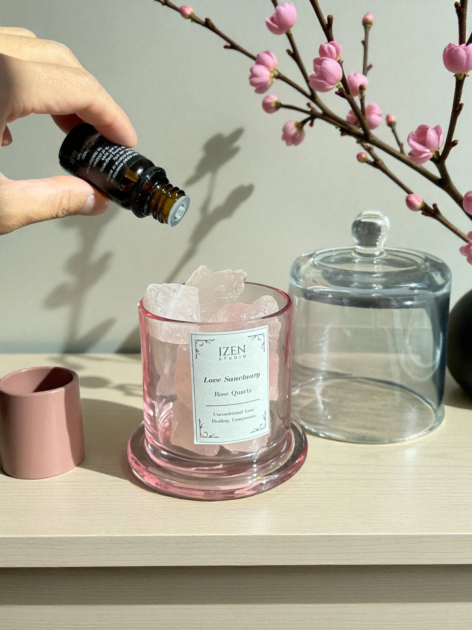 IZEN STUDIO - Wholesale Reed Diffuser - Crystal Essential Oil Diffuser| Aromatherapy Wellness Gift20