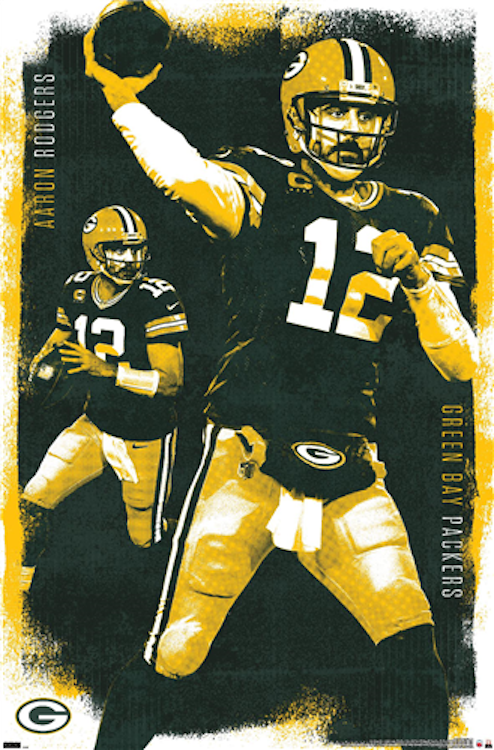 Posters Wholesale - Wholesale Poster - Green Bay Packers Aaron Rodgers Sports Poster Size 24X360
