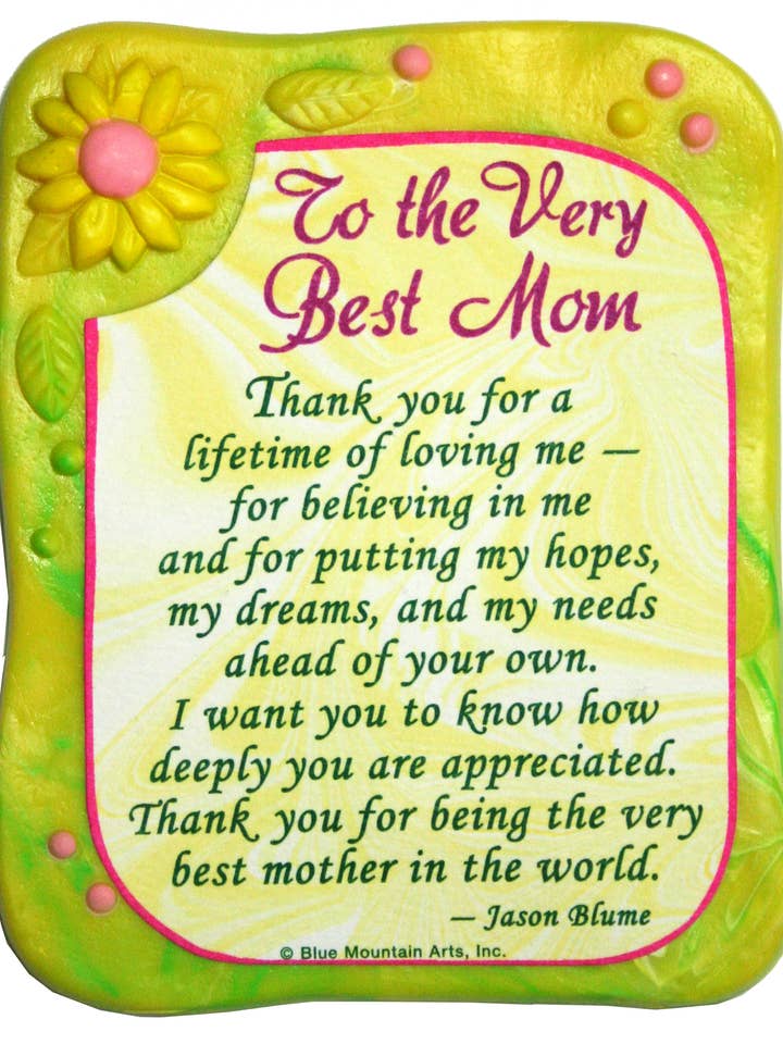 Ímã- À MELHOR MÃE OBRIGADO POR por atacado de Blue Mountain Arts