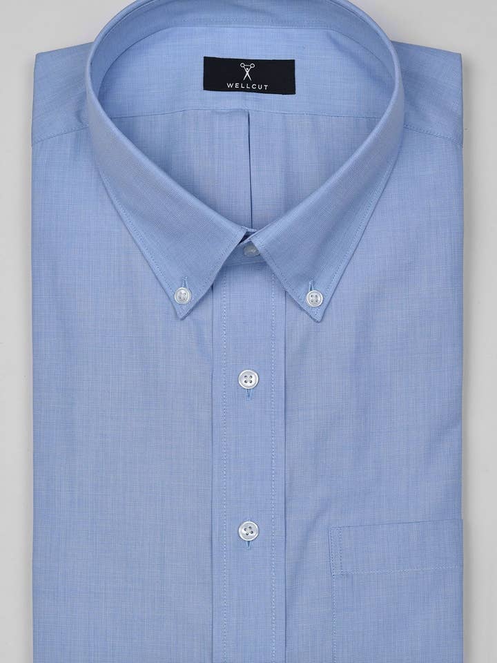The Owen, chemise bleue pour la vente par Well-Cut