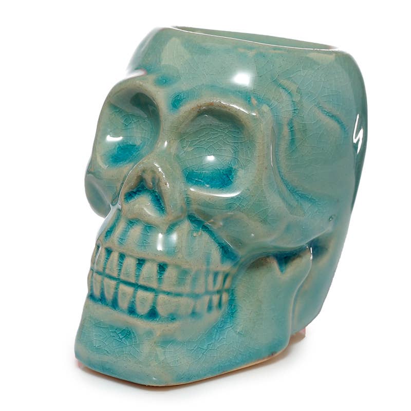 Puckator EU - Wholesale Oil Warmer - Eden Mini Ceramic Skull Oil Burner3