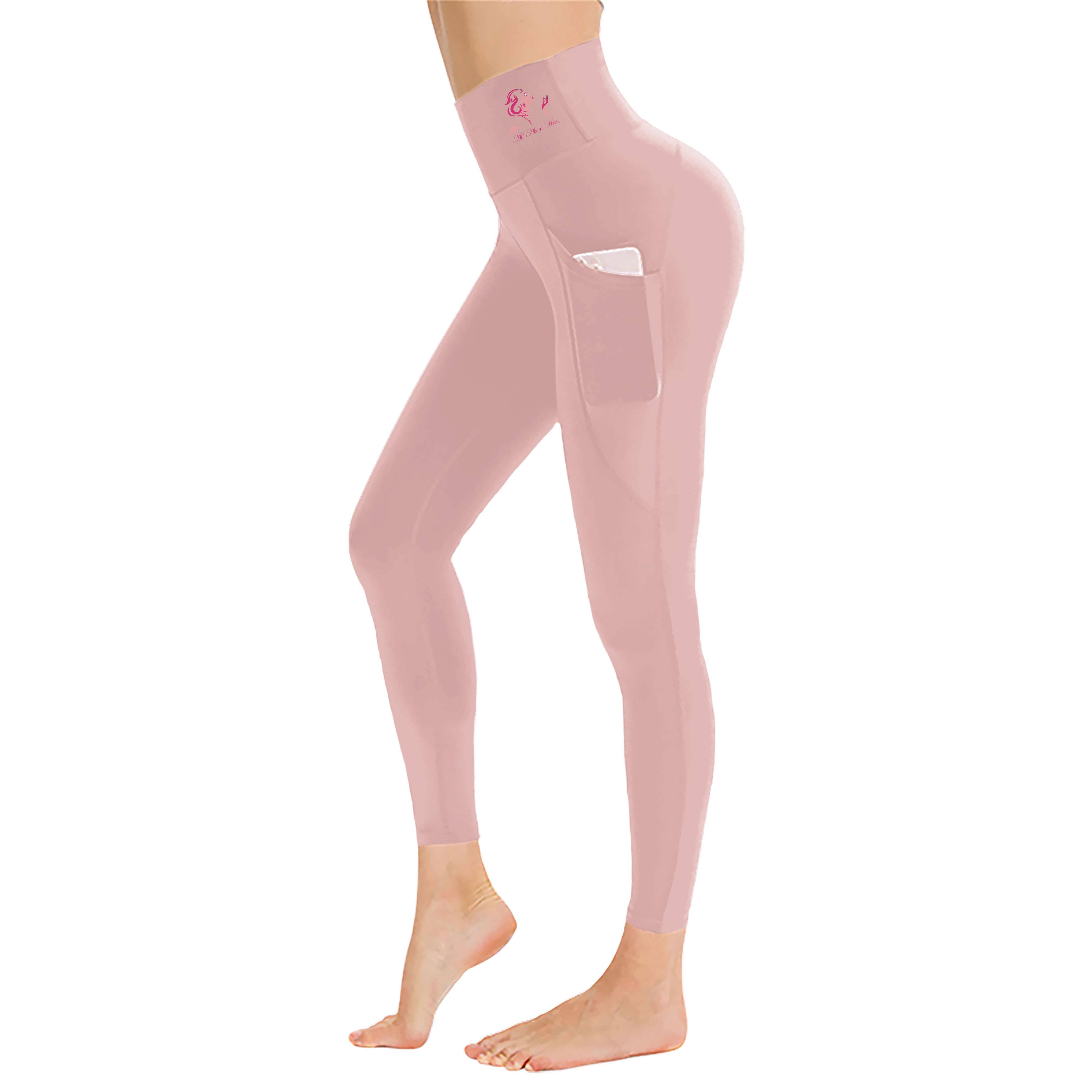 All About Her® - Wholesale Athletic/Lounge Leggings - Women's - All About Her® High-Waisted Yoga Leggings with Pockets1