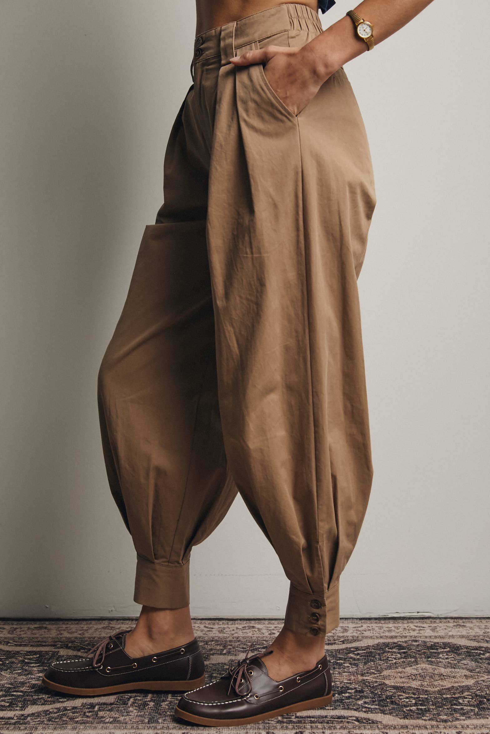 Forte - Vendita all'ingrosso Pantalone - Donna - Pantaloni affusolati con polsino plissettato FP000214