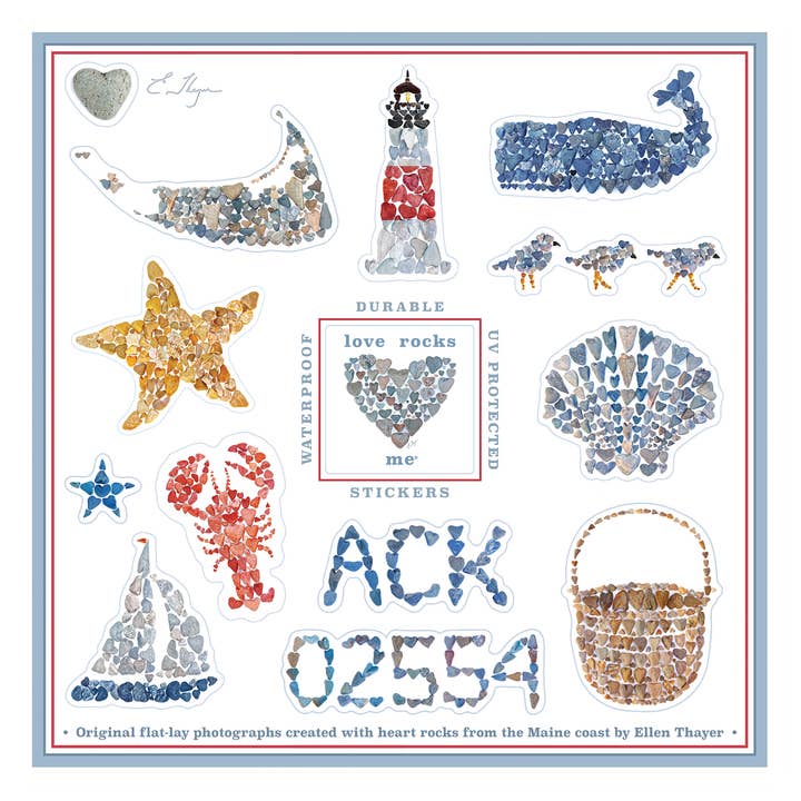 Vinyl Stickervellen | Nantucket Stickervel voor wholesale door Love Rocks Me®